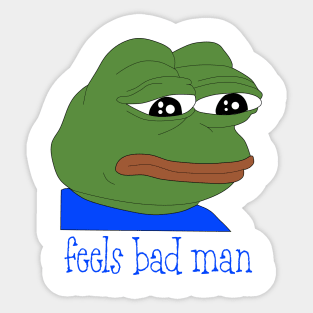 Pepe Frog Stickers for Sale TeePublic